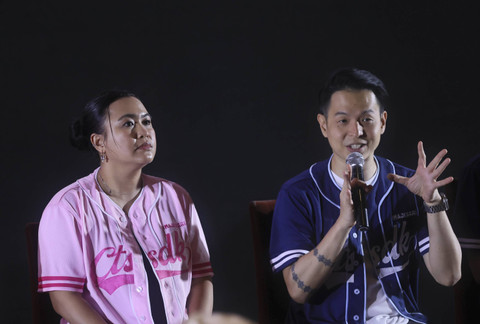 Konferensi pers film Cinta Tak Seindah Drama Korea di Epicentrum, Jakarta, Kamis, (28/11/2024). Foto: Agus Apriyanto