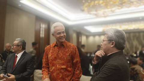 Ketua DPP PDIP Ganjar Pranowo saat menghadiri Rakernas Ikatan Advokat Indonesia di Bali, Jumat (29/11/2024). Foto: Denita BR Matondang/kumparan