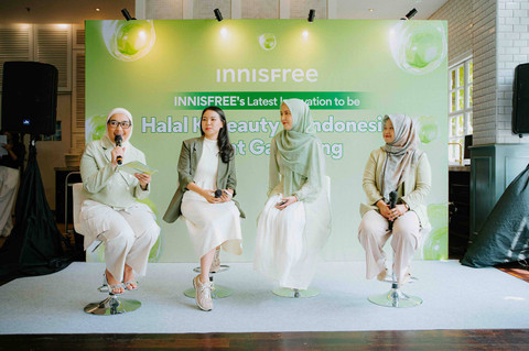 Suasana acara media gathering Innisfree Indonesia, memperkenalkan Innisfree sebagai brand K-Beauty halal, di Wyls Kitchen Pakubuwono, Senin (25/11/2024). Foto: Dok. Innisfree Indonesia