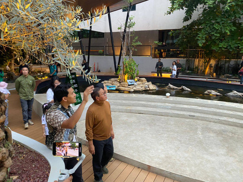 Kegiatan cagub Jakarta Pramono Anung di Habitat Park, SCBD, Jakarta pada Sabtu (30/11). Foto: Abid Raihan/kumparan