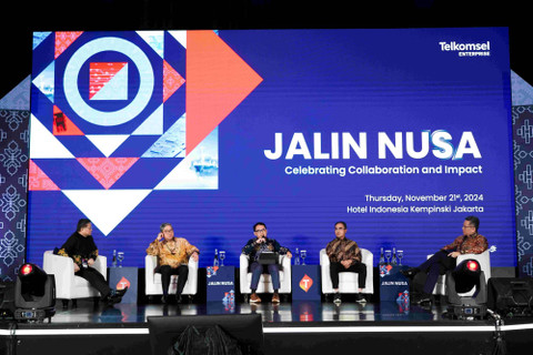 Panel diskusi Jalin Nusa di Jakarta, 21 November 2024. Foto: Telkomsel