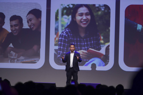 Chief Cloud Officer Lintasarta, Gidion Suranta Barus, menyampaikan paparannya saat menghadiri AI for Indonesia by kumparan di Djakarta Theater, Jakarta, Rabu (4/12/2024). Foto: Iqbal Firdaus/kumparan