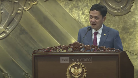 Ketua Komisi III DPR RI Habiburokhman menyampaikan pidato saat rapat paripurna yang ke-9 masa persidangan pertama 2024-2025, di ruang rapat paripurna DPR RI, Jakarta Pusat, Kamis (5/12/2024). Foto: YouTube/ TV Parlemen