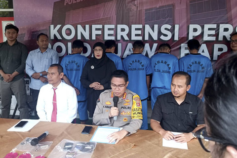 Motor yang digunakan pelaku curanmor yang diungkap Polda Jabar, Kamis (5/12/2024). Foto: Robby Bouceu/kumparan