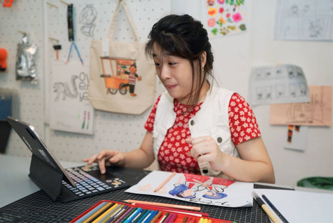 Telkomsel menggelar ajang voting desain ilustrasi/seni grafis karya penyandang disabilitas. Foto: Dok. Telkomsel