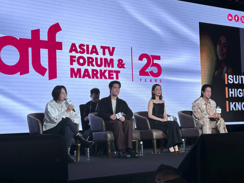 Cast serial The World Between Us II dalam acara Asia TV Forum & Market (ATF) 2024 di Singapura, Kamis (5/12/2024). Foto: Caroline Pramantie/kumparan