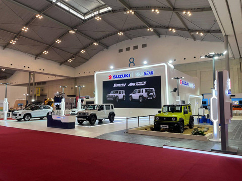 Booth Suzuki di pameran otomotif Gaikindo Jakarta Auto Week (GJAW) 2024. Foto: dok. Suzuki Indomobil Sales