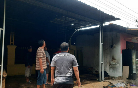 Kondisi rumah usai terbakar. Dok: Ist.