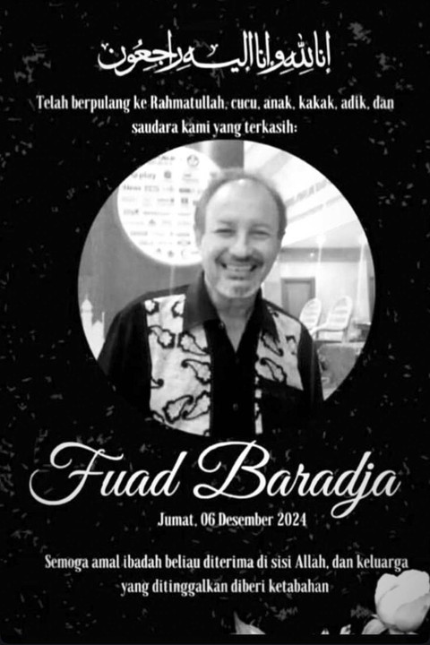 Pemeran film Jin & Jun Fuad Baradja meninggal. Foto: Instagram/ @sahrulgunawanofficial