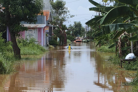 Banjir merendam empat kecamatan di Kabupaten Pasuruan, Sabtu (7/12/2024). Foto: Dok. BPBD Jatim