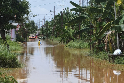 Banjir merendam empat kecamatan di Kabupaten Pasuruan, Sabtu (7/12/2024). Foto: Dok. BPBD Jatim