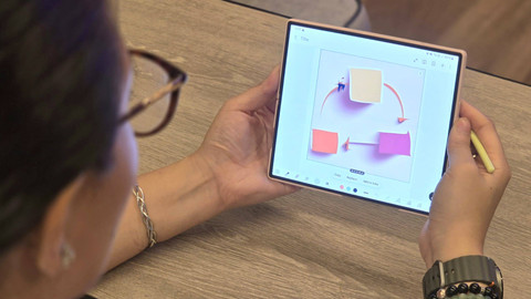 Fitur Sketch to Image di Galaxy Z Fold6. Foto: Samsung