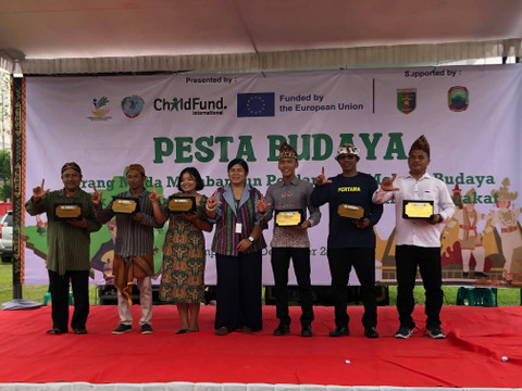Pesta Budaya di Desa Wawasan, Tanjung Sari, Lampung Selatan. | Foto: Muhammad Amir/Lampung Geh