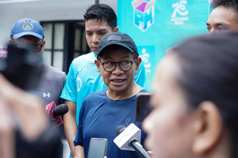 Calon Gubernur Jakarta Pramono Anung di kawasan CFD, Jakarta Pusat, Minggu (8/12/2024). Foto: Tim Media Pramono Anung