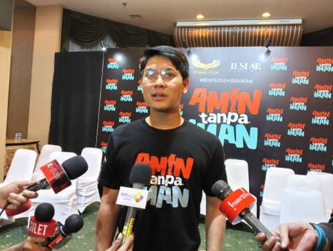 Konferensi pers film Amin Tanpa Iman di Cilandak, Jakarta Selatan, Minggu (8/12/2024).  Foto: Vincentius Mario/kumparan