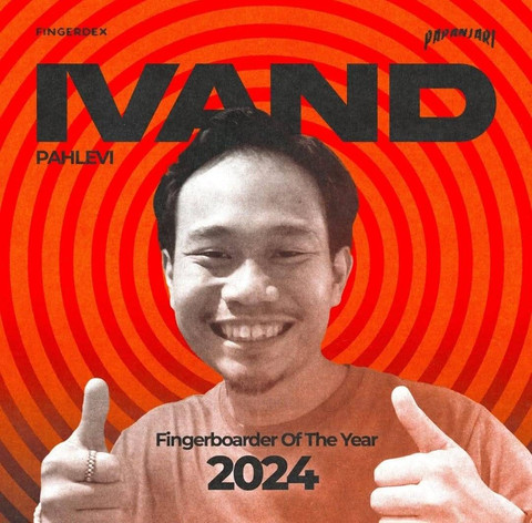 Ivand Pahlevie, salah satu kandidat dari Kota Pontianak yang berhasil masuk nominasi 'Fingerboarder of The Year 2024.' Foto: Dok. Instagram @fingerdex