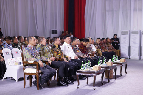 Menko Polkam Budi Gunawan menghadiri Pembukaan Peringatan Hari Antikorupsi Sedunia 2024 (HAKORDIA) di Gedung Merah Putih KPK, Jakarta, Senin (9/12/2024). Foto: Kemenko Polkam