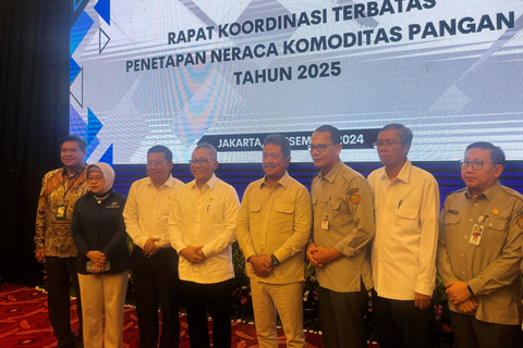 Rapat Koordinasi Neraca Komoditas Pangan 2025 di Kantor Kemenko Pangan, Senin (9/12/2024). Foto: Widya Islamiati/kumparan