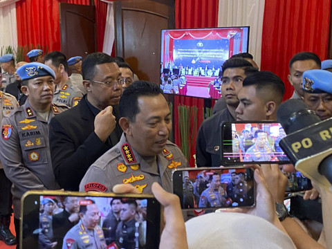 Kapolri Jenderal Listyo Sigit Prabowo di STIK-PTIK, Jakarta pada Senin (9/12/2024). Foto: Abid Raihan/kumparan