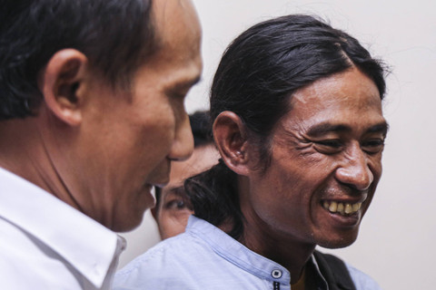 Ayah korban Gamma Rizkynata Oktafandy, Andi Prabowo, Senin (10/12/2024). Foto: Makna Zaezar/ANTARA FOTO