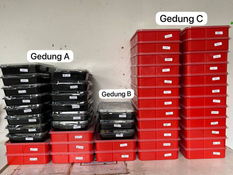 Catering kantor yang Sekar bawa. Foto: kumparan
