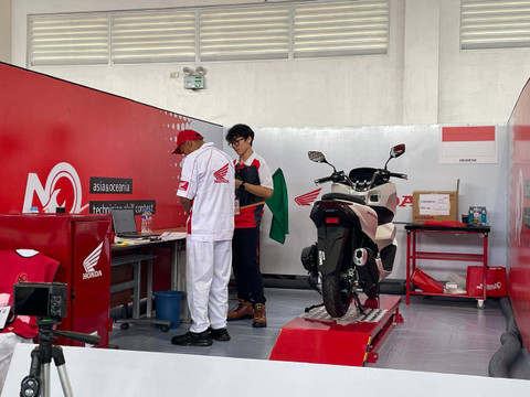 Ajang Honda Asia & Oceania Motorcycle Technician Skill Contest (AOC) yang berlangsung di Filipina dari10-14 Desember 2024. Foto: Sena Pratama/kumparan