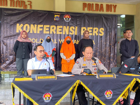Konferensi pers kasus perdagangan bayi di Mapolda DIY, Kamis (12/12). Foto: Resti Damayanti/Pandangan Jogja