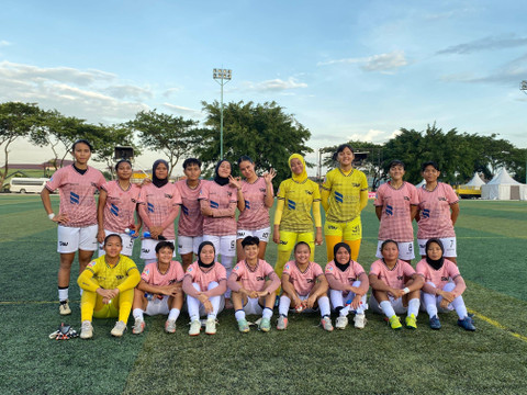 Raga Negeri Women, tim Banten di Piala Pertiwi Senior 2024. Foto: Antika Fahira/kumparan