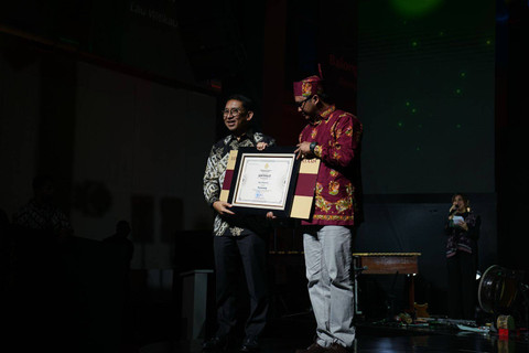 Menteri Kebudayaan Fadli Zon pada acara peluncuran logo Kementerian Kebudayaan, Sabtu (14/12). Foto: Dok. Istimewa