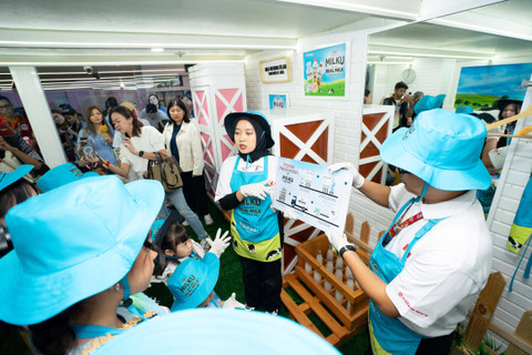 MILKU Milk Farm kini hadir di Kidzania Jakarta. Anak jadi punya referensi pekerjaan lebih banyak dan beragam. Foto: admin