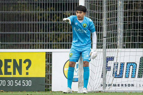 Kiper ADO Den Haag U-15 keturunan Indonesia, Ferran Alinegara. Foto: Dok. Ferran Alinegara