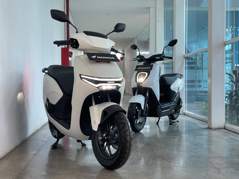 Motor listrik Honda ICON e: dan Honda CUV e:. Foto: Sena Pratama/kumparan