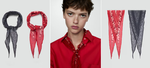 Scarf dari brand Mango. Foto. Mango.com