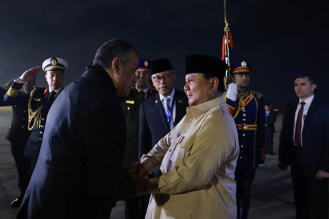 Presiden Prabowo tiba di Mesir. Foto: dok PCO