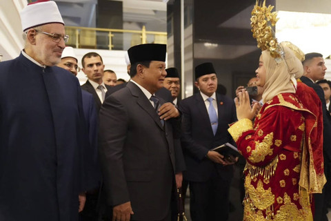 Prabowo di kampus Al-Azhar Kairo Mesir, Rabu (18/12/2024). Foto: Instagram/ @sekretariat.kabinet