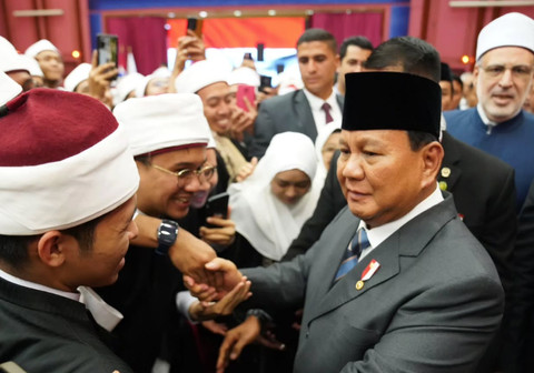 Prabowo di Universitas Al-Azhar Kairo Mesir, Rabu (18/12/2024). Foto: Dok Setkab RI