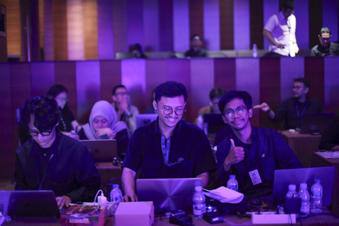 Awak kumparan di AI for Indonesia 2024 by kumparan Foto: Aditia Noviansyah/kumparan