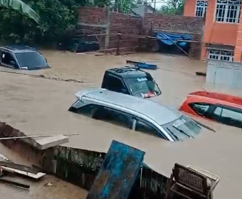 Banjir di Barru, Sulsel, Sabtu (21/12/2024). Dok: Ist.