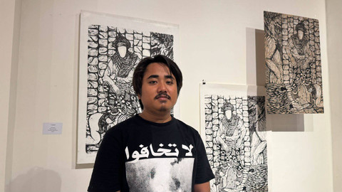 Ketua Pameran Moda Modif, Rohman, saat ditemui di pembukaan pameran, Jumat (20/12). Foto: Muhammad Hafiq/Pandangan Jogja