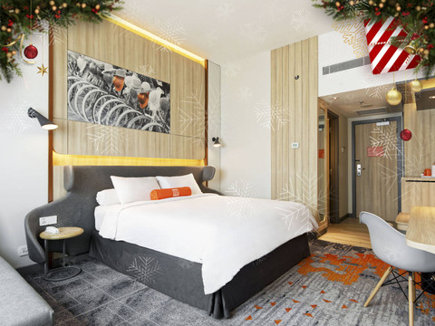 Kamar bertema Natal di Harris Kelapa Gading Jakarta. Foto: Dok. Harris Kelapa Gading Jakarta