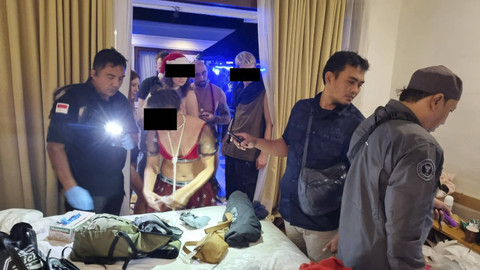 BNN Bali gerebek vila di Canggu, Sabtu (21/12/2024). Foto: Dok. Istimewa