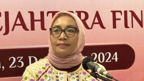 Menteri Pemberdayaan Perempuan dan Perlindungan Anak, Arifah Fauzi di Gedung Dhanapala, Senin (23/12/2024). Foto: Ave Airiza Gunanto/kumparan