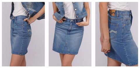 Koleksi rok jeans dari KIND Denim. Foto: Kind Denim