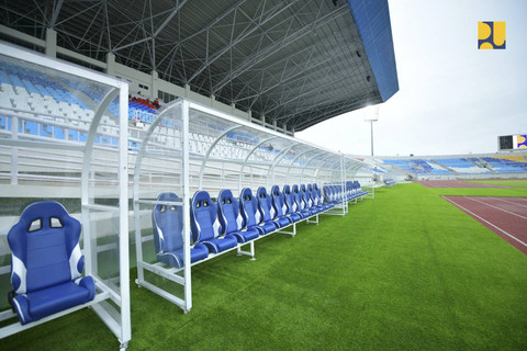 Rupa Stadion Kanjuruhan yang telah mengalami renovasi pada Sabtu (28/12/2024). Foto: Dok. Kementerian PU