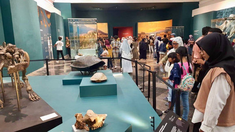 Penampakan pengunjung Museum Nasional membludak di libur Nataru. Foto: Dok. Istimewa