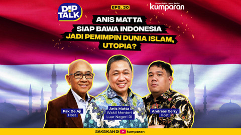Anis Matta siap bawa Indonesia jadi pemimpin Islam dalam program Diptalk di kumparan. Foto: Dok. kumparan