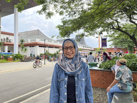 Direktur Utama Taman Mini Indonesia Indah, Intan Ayu Kartika di kawasan TMII, Jakarta Timur, Rabu (1/1/2025). Foto: Alya Zahra/kumparan 