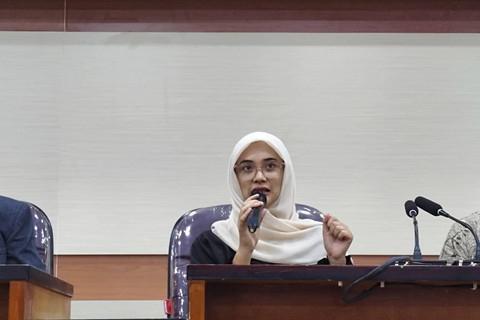 Tsalis Khoirul Fatna, salah satu dari empat mahasiswa Fakultas Syariah dan Hukum UIN Sunan Kalijaga Yogyakarta penggugat presidential threshold di MK. Foto: Arfiansyah Panji Purnandaru/kumparan