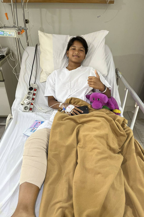 Jenna Almira, bek Timnas Wanita Indonesia, mengalami cedera ACL saat Indonesia hadapi Kamboja di fase grup ASEAN Women's Cup 2024. Foto: Dok. Jenna Almira 