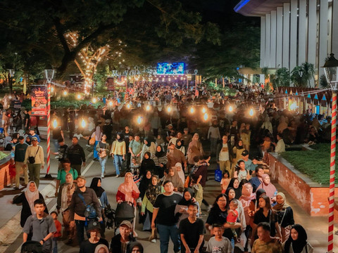 Malam tahun baru di Taman Mini Indonesia Indah (TMII). Foto: Dok. InJourney